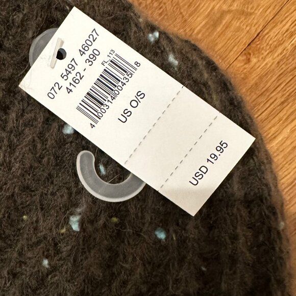 NWT - Aerie Chunky Winter Beanie Hat Olive Green - Picture 5 of 5